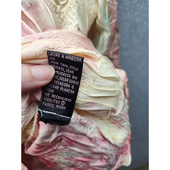 Milano XL Textured Leaf Pattern Blouse - Picture 4 of 5